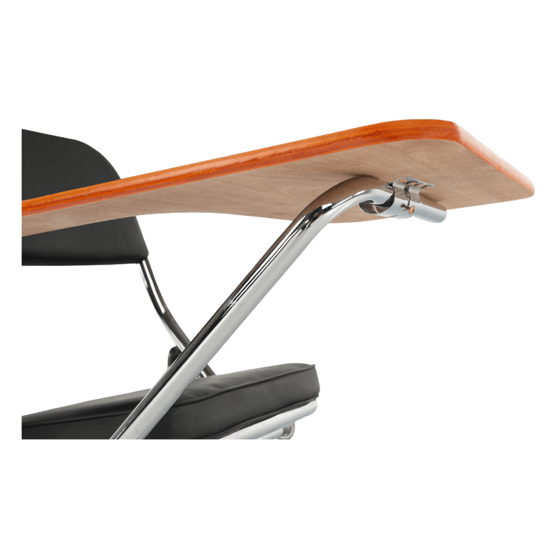 Casa si Gradina - Mobilier - Scaune si fotolii - Scaune - Scaun conferinta cu masuta, negru/natural, TEKER - Infinity.ro