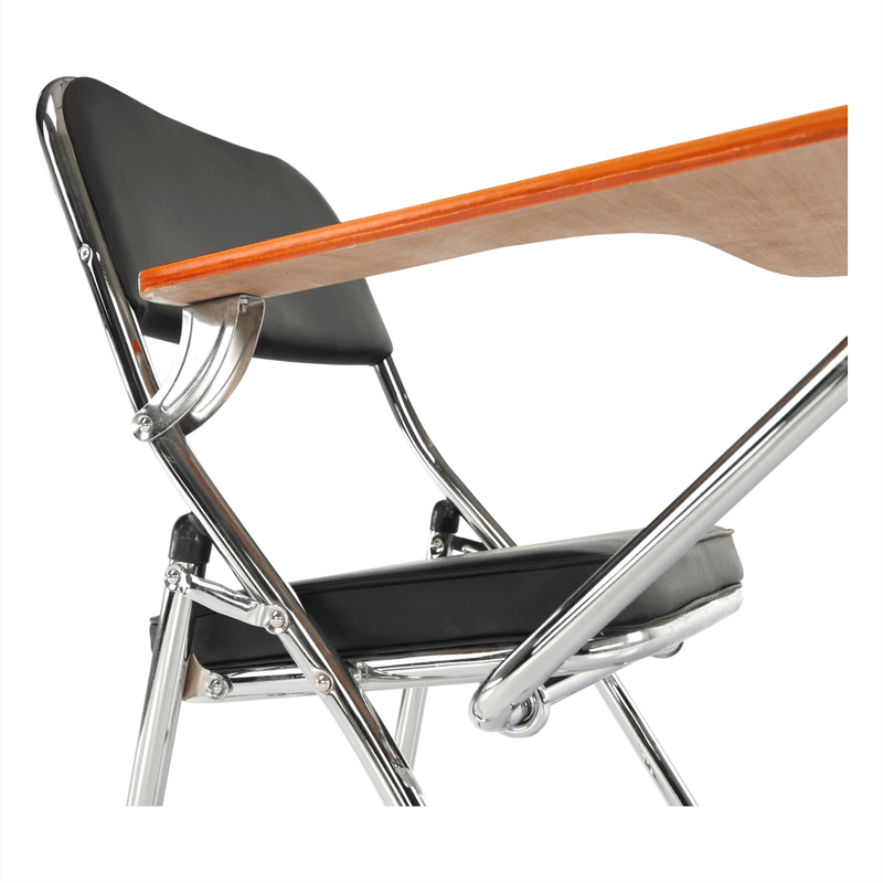 Casa si Gradina - Mobilier - Scaune si fotolii - Scaune - Scaun conferinta cu masuta, negru/natural, TEKER - Infinity.ro