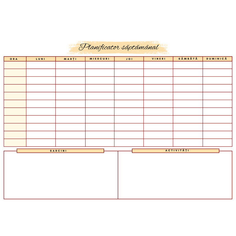 Carti si Birotica - Papetarie - Agende si calendare - Planere - Planificator Saptamanal, Nedatat, A4, 54 de file legate cu spirala, Coperta personalizabila, Cadre didactice - Infinity.ro