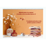 Carti si Birotica - Papetarie - Agende si calendare - Planere - Planificator Saptamanal, Nedatat, A4, 54 de file legate cu spirala, Coperta personalizabila, Cadre didactice - Infinity.ro