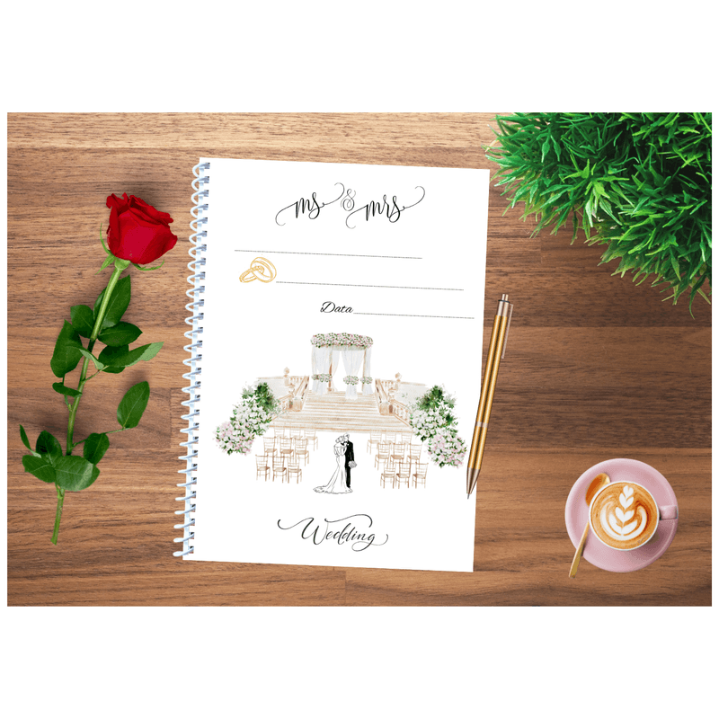 Carti si Birotica - Papetarie - Agende si calendare - Planere - Planificator/Organizator nunta, Wedding planner, A4, 150 pagini, Coperta Personalizabila - Infinity.ro