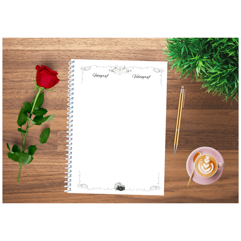 Carti si Birotica - Papetarie - Agende si calendare - Planere - Planificator/Organizator nunta, Wedding planner, A4, 150 pagini, Coperta Personalizabila - Infinity.ro