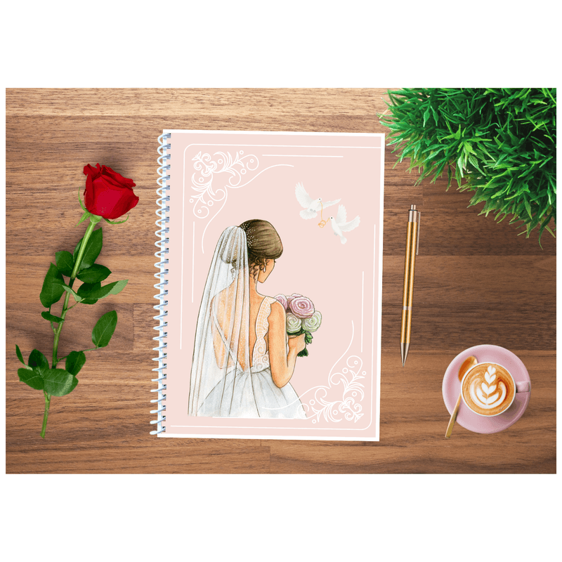 Carti si Birotica - Papetarie - Agende si calendare - Planere - Planificator/Organizator nunta, Wedding planner, A4, 150 pagini, Coperta Personalizabila - Infinity.ro