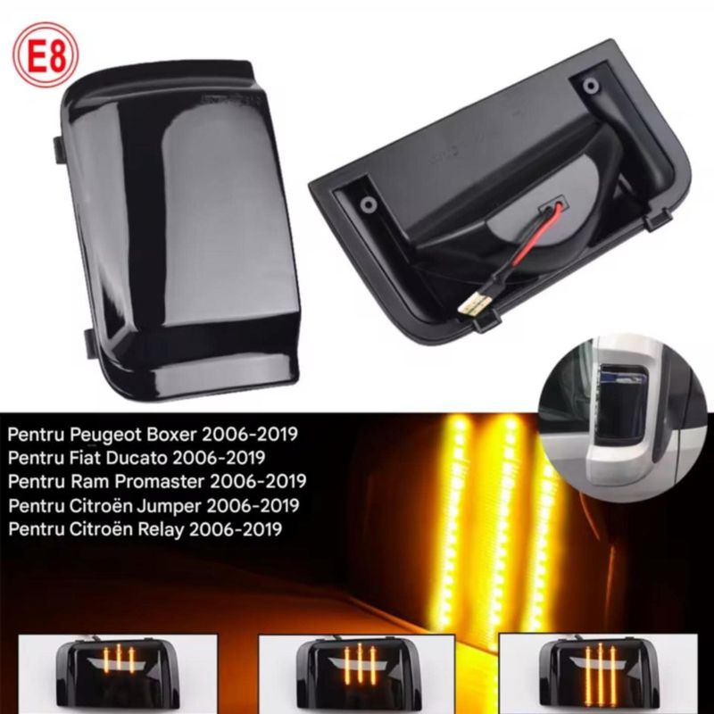 Auto si Moto - Piese auto si accesorii - Caroserie - Faruri, stopuri si proiectoare - Semnalizari dinamice oglinda PEUGEOT Boxer, FIAT Ducato, CITROEN Jumper Relay, RAM Promaster, Cu 3 linii - Infinity.ro