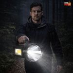 Sport si Outdoor - Camping - Articole solare camping - Lampi si lanterne camping - Lanterna LED SL-100 Linomag®, COB lateral, USB, powerbank, IP65, 28x12cm, negru - Infinity.ro