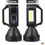 Sport si Outdoor - Camping - Articole solare camping - Lampi si lanterne camping - Lanterna LED SL-100 Linomag®, COB lateral, USB, powerbank, IP65, 28x12cm, negru - Infinity.ro