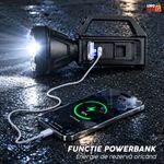 Sport si Outdoor - Camping - Articole solare camping - Lampi si lanterne camping - Lanterna LED SL-100 Linomag®, COB lateral, USB, powerbank, IP65, 28x12cm, negru - Infinity.ro