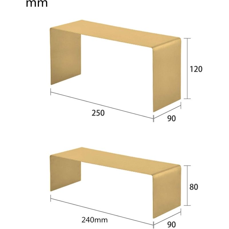 Casa si Gradina - Mobilier - Biblioteci si rafturi - Rafturi - Set 2 suporturi de expunere, metalice, baza stabila antialunecare, pentru expunere acasa sau magazin - Infinity.ro