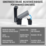 PC, gaming si accesorii - Imprimante, scanere & consumabile - Imprimante - Imprimante termice - Imprimanta Termica Etichete CZAY®,Bluetooth,AWB 100x150 mm (A6),Etichete 30-110 mm,203 DPI,160 mm/s,Suport Inclus,USB - Infinity.ro