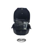 Auto si Moto - Moto - Accesorii moto si consumabile - Cutie Portbagaj Moto / Scuter FIXATO, 43x37x30 cm, cu cheie si sistem antifurt, Negru cu Rosu - Infinity.ro