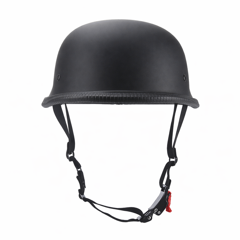Auto si Moto - Moto - Echipamente protectie moto - Casti moto - Casca Moto/Scuter FIXATO Retro German, Interior Confortabil, Prindere rapida, Negru Mat, Marime L 59-60cm - Infinity.ro