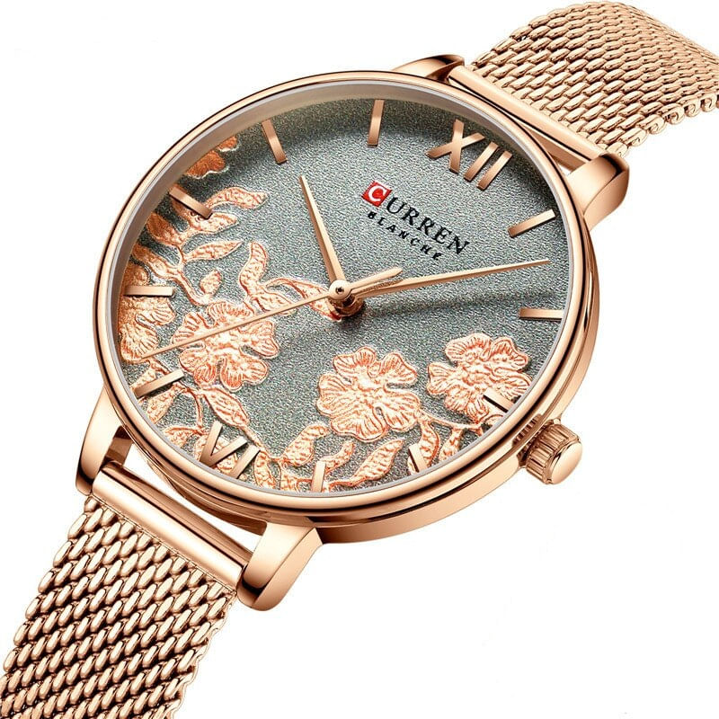 Fashion, accesorii si bijuterii - Femei - Bijuterii femei - Ceasuri femei - Curren Ceas de mana pentru femei Quartz Casual - Infinity.ro