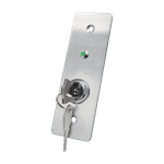 Casa si Gradina - Electrice - Smart Home - Control acces si accesorii - Buton de iesire cu cheie, montaj ingropat, inox, LED, NO-NC-COM, 115 x 40 mm CSK-408SLED - Infinity.ro