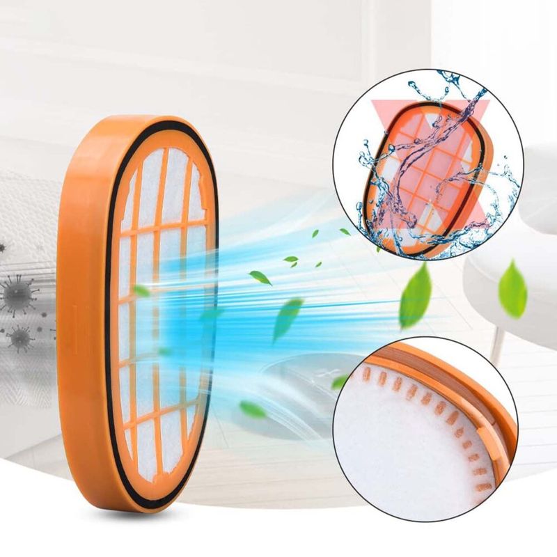 Electronice si Electrocasnice - Ingrijirea locuintei - Accesorii aparate pentru ingrijirea locuintei - Set 5 Filtre NewEvo, compatibile cu Philips SpeedPro Max, SpeedPro Max Aqua, SpeedPro Max Aqua PLUS, Portocaliu - Infinity.ro