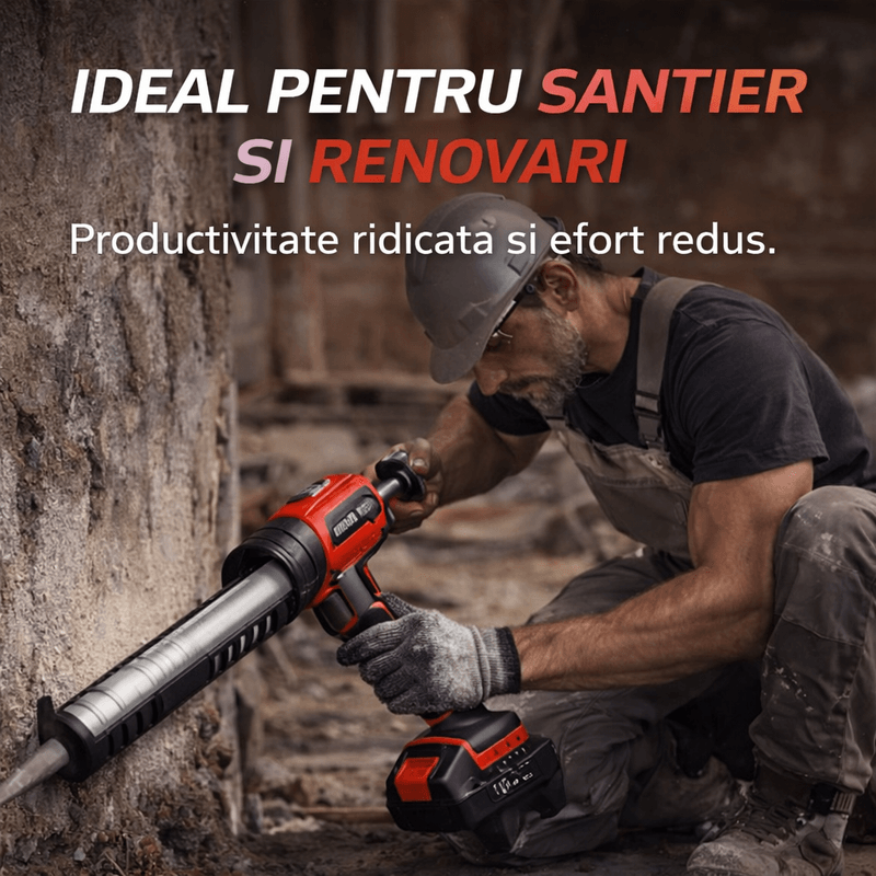 Casa si Gradina - Constructii - Scule electrice si accesorii - Pistoale de lipit - Pistol electric pentru silicon HAWIRE, 20V, 4 viteze reglabile, 300kg/s, 2Ah - Infinity.ro