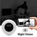 Laptop, Telefoane si Tablete - Wearables si gadgeturi - Gadgeturi - Dispozitive spionaj - Camera Spion in Lampa de veghe cu Ceas iUni IP71, Wi-Fi, Full HD, Night Vision, Vizualizare Live pe telefon - Infinity.ro