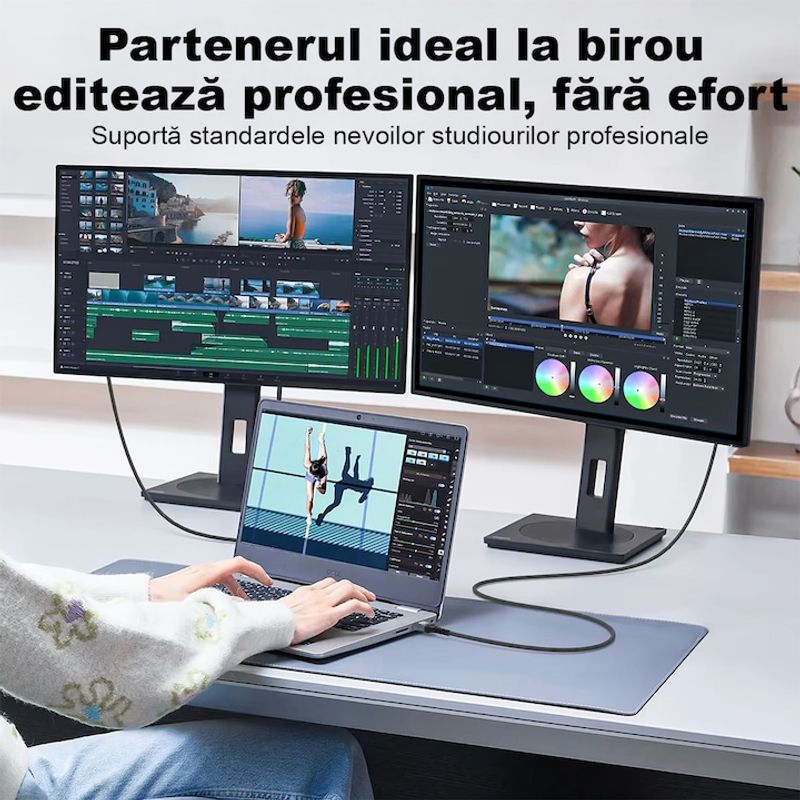 PC, gaming si accesorii - Retelistica - Cabluri si accesorii - Cablu HDMI 2.1 Tata-Tata 8k60hz 4k144hz, PRESTIGE CHARGE®, 20 Metri, 48Gbps, HDR Dinamic, Fibra Optica, 7.1 Panoramic - Infinity.ro