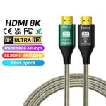 PC, gaming si accesorii - Retelistica - Cabluri si accesorii - Cablu HDMI 2.1 Tata-Tata 8k60hz 4k144hz, PRESTIGE CHARGE®, 20 Metri, 48Gbps, HDR Dinamic, Fibra Optica, 7.1 Panoramic - Infinity.ro