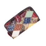 Fashion, accesorii si bijuterii - Femei - Accesorii femei - Portofele femei - Portofel de dama, din piele naturala, ButicCochet, 20x10x3 cm, Multicolor - PR1193 - Infinity.ro