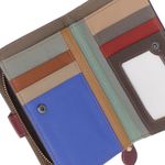 Fashion, accesorii si bijuterii - Femei - Accesorii femei - Portofele femei - Portofel de dama, din piele naturala, ButicCochet, 16x10x4 cm, Multicolor - PR1183 - Infinity.ro