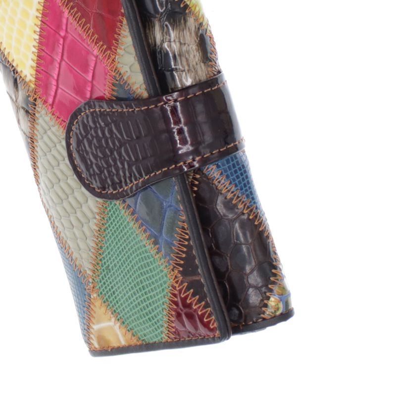 Fashion, accesorii si bijuterii - Femei - Accesorii femei - Portofele femei - Portofel de dama, din piele naturala, ButicCochet, 14x9x3 cm, Multicolor - PR1175 - Infinity.ro