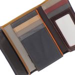 Fashion, accesorii si bijuterii - Femei - Accesorii femei - Portofele femei - Portofel de dama, din piele naturala, ButicCochet, 14x9x3 cm, Multicolor - PR1176 - Infinity.ro