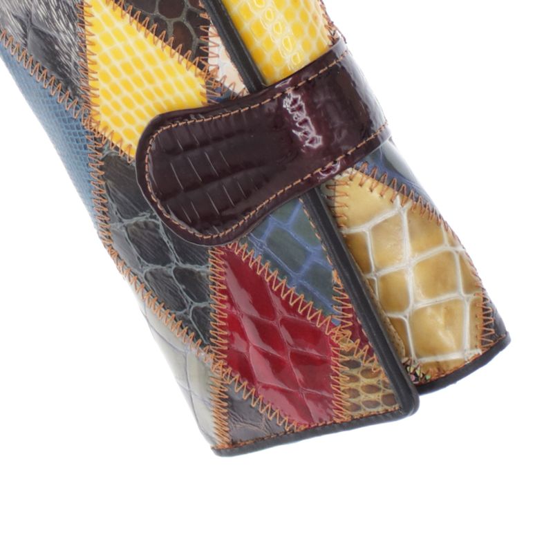 Fashion, accesorii si bijuterii - Femei - Accesorii femei - Portofele femei - Portofel de dama, din piele naturala, ButicCochet, 14x9x3 cm, Multicolor - PR1176 - Infinity.ro