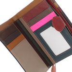 Fashion, accesorii si bijuterii - Femei - Accesorii femei - Portofele femei - Portofel de dama, din piele naturala, ButicCochet, 16x10x4 cm, Multicolor - PR1184 - Infinity.ro