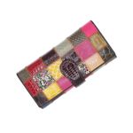 Fashion, accesorii si bijuterii - Femei - Accesorii femei - Portofele femei - Portofel de dama, din piele naturala, ButicCochet, 19x9x3 cm, Multicolor - PR1186 - Infinity.ro