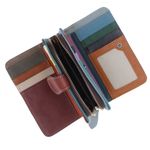 Fashion, accesorii si bijuterii - Femei - Accesorii femei - Portofele femei - Portofel de dama, din piele naturala, ButicCochet, 16x10x4 cm, Multicolor - PR1181 - Infinity.ro