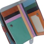 Fashion, accesorii si bijuterii - Femei - Accesorii femei - Portofele femei - Portofel de dama, din piele naturala, ButicCochet, 16x10x4 cm, Multicolor - PR1181 - Infinity.ro