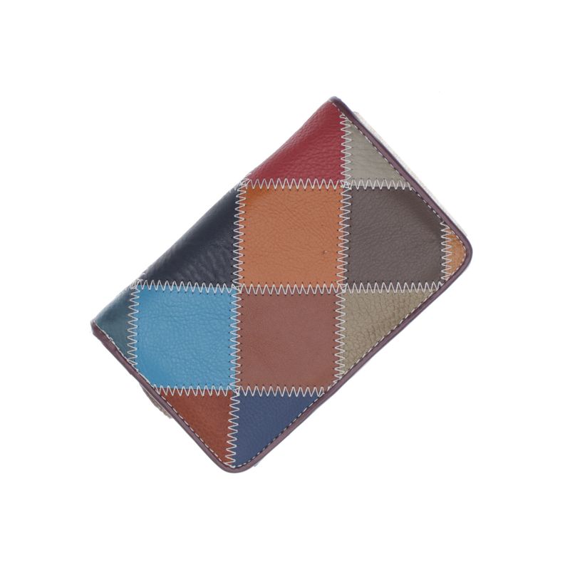 Fashion, accesorii si bijuterii - Femei - Accesorii femei - Portofele femei - Portofel de dama, din piele naturala, ButicCochet, 16x10x4 cm, Multicolor - PR1181 - Infinity.ro