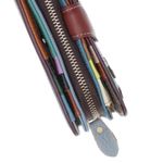Fashion, accesorii si bijuterii - Femei - Accesorii femei - Portofele femei - Portofel de dama, din piele naturala, ButicCochet, 16x10x4 cm, Multicolor - PR1181 - Infinity.ro