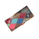Fashion, accesorii si bijuterii - Femei - Accesorii femei - Portofele femei - Portofel de dama, din piele naturala, ButicCochet, 19x9x3 cm, Multicolor - PR1185 - Infinity.ro