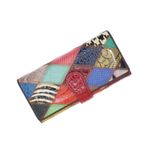 Fashion, accesorii si bijuterii - Femei - Accesorii femei - Portofele femei - Portofel de dama, din piele naturala, ButicCochet, 19x9x3 cm, Multicolor - PR1185 - Infinity.ro