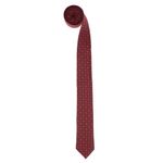 Fashion, accesorii si bijuterii - Barbati - Accesorii barbati - Cravate si papioane barbati - Cravata, din material sintetic, 145 x 5.5 cm, Visiniu - CRV316 - Infinity.ro
