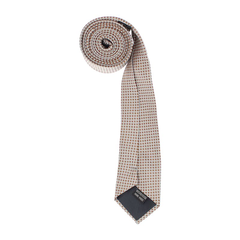 Fashion, accesorii si bijuterii - Barbati - Accesorii barbati - Cravate si papioane barbati - Cravata, din material sintetic, 145 x 5.5 cm, Maro - CRV317 - Infinity.ro