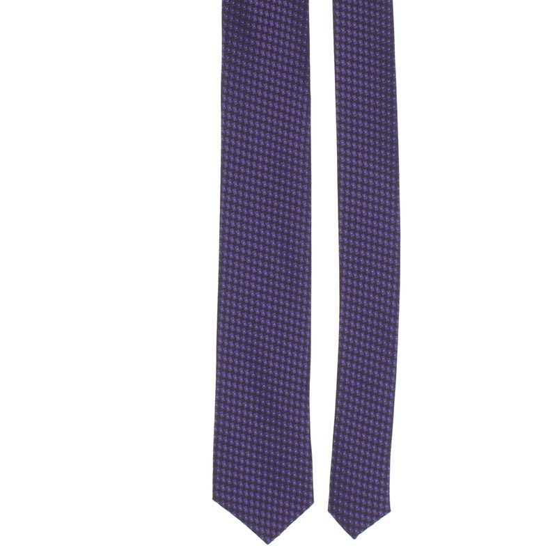 Fashion, accesorii si bijuterii - Barbati - Accesorii barbati - Cravate si papioane barbati - Cravata, din material sintetic, 145 x 5.5 cm, Mov - CRV313 - Infinity.ro