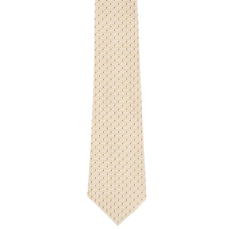Fashion, accesorii si bijuterii - Barbati - Accesorii barbati - Cravate si papioane barbati - Cravata, Buticcochet, din material sintetic, 145 x 5.5 cm, Bej - CRV311 - Infinity.ro
