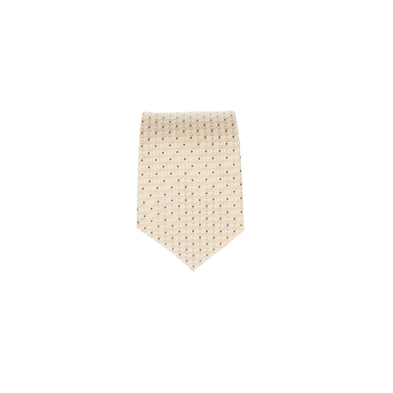 Fashion, accesorii si bijuterii - Barbati - Accesorii barbati - Cravate si papioane barbati - Cravata, Buticcochet, din material sintetic, 145 x 5.5 cm, Bej - CRV311 - Infinity.ro