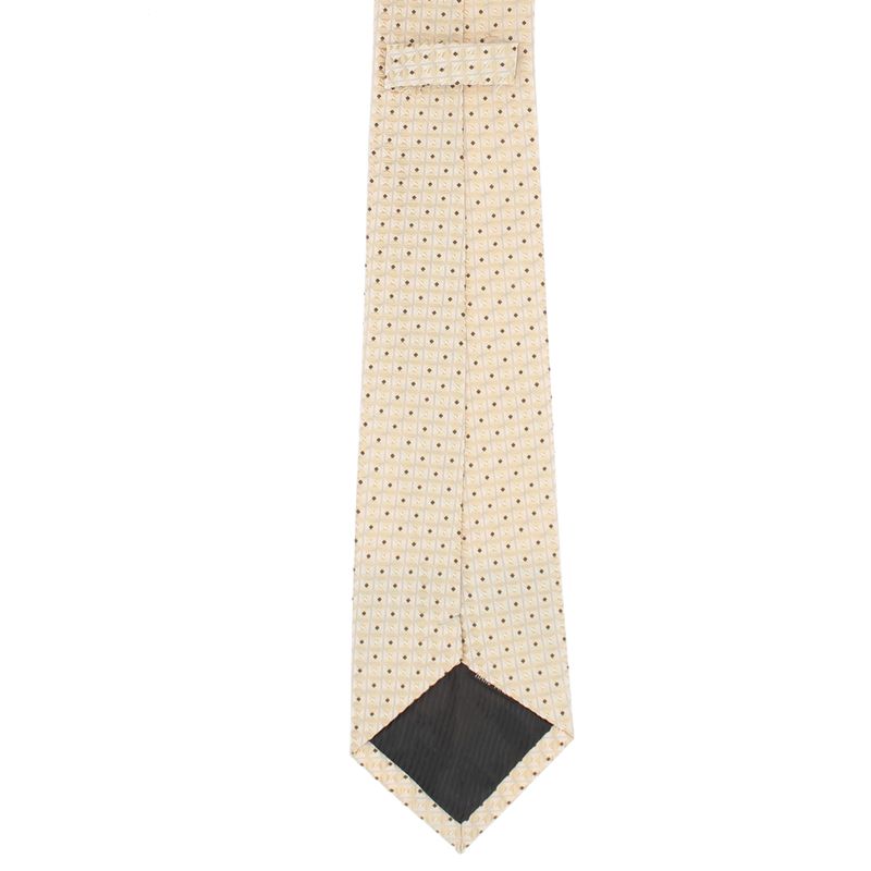 Fashion, accesorii si bijuterii - Barbati - Accesorii barbati - Cravate si papioane barbati - Cravata, Buticcochet, din material sintetic, 145 x 5.5 cm, Bej - CRV311 - Infinity.ro