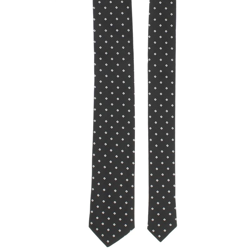 Fashion, accesorii si bijuterii - Barbati - Accesorii barbati - Cravate si papioane barbati - Cravata, Buticcochet, din material sintetic, 145 x 5.5 cm, Negru - CRV310 - Infinity.ro