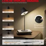 Casa si Gradina - Corpuri si surse de iluminat - Veioze si lampi - Veioze - Lampa LED Honeywell, Iluminare LED Sunturalux™,  Reincarcabila USB-C, Dimabila, 5200mAh, RGB 9 culori + 4 moduri lumina - Infinity.ro