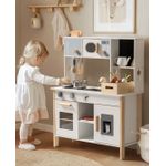 Jucarii, Copii si Bebe - Jucarii si jocuri - Jucarii de rol - Bucatarii copii - Bucatarie din lemn, Copii, accesorii incluse, ladita cu alimente, prajitor de paine, aparat de gheata, 72x28x92, +3 ani - Infinity.ro