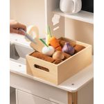 Jucarii, Copii si Bebe - Jucarii si jocuri - Jucarii de rol - Bucatarii copii - Bucatarie din lemn, Copii, accesorii incluse, ladita cu alimente, prajitor de paine, aparat de gheata, 72x28x92, +3 ani - Infinity.ro