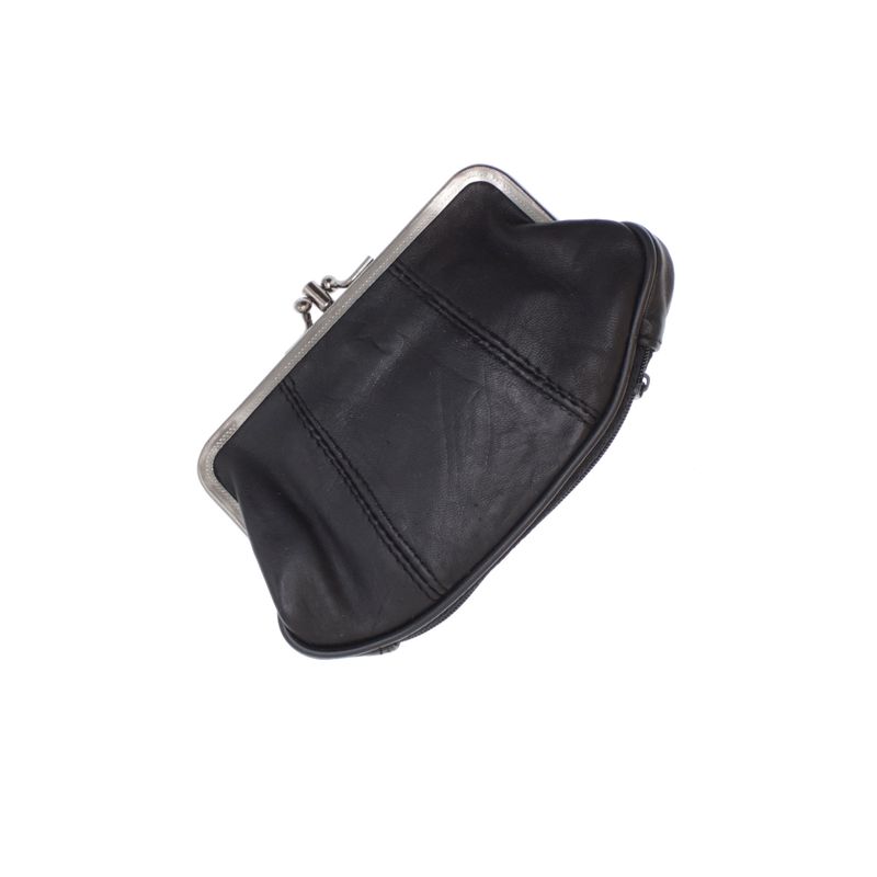 Fashion, accesorii si bijuterii - Femei - Accesorii femei - Portofele femei - Portmoneu dama, din piele naturala, ButicCochet, 16 x 9 cm, Negru - PR1195 - Infinity.ro