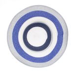 Fashion, accesorii si bijuterii - Femei - Accesorii femei - Caciuli si palarii femei - Palarie de soare dama, marime universala, 95%  hartie 5% poliester, bor mare, Alb cu albastru - PAL1877 - Infinity.ro