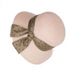 Fashion, accesorii si bijuterii - Femei - Accesorii femei - Caciuli si palarii femei - Palarie de soare dama, marime universala, 95% hartie 5% poliester, bor mic, cu accesoriu decorativ, Roz - PAL1869 - Infinity.ro