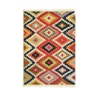 Casa si Gradina - Textile si covoare - Covoare - Covoare casa - Covor cu tesatura plata cu decor traditional - Kilim cu doua fete, 80x150 cm - 03 - Infinity.ro