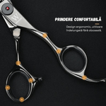 Ingrijire personala si Cosmetice - Ingrijire personala - Ingrijire par - Foarfece de tuns - Set Foarfeca Tuns + Filat BIRAI Katana, Otel 440C, Profesional, Precizie Mare - Infinity.ro